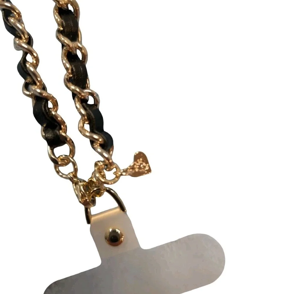 B9-P VELVET CAVIAR - Phone Charm Wristlet -‎ Black Leather/Silver ⬇️